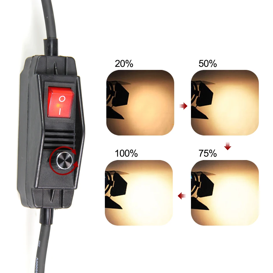 US $304.50 ALUMOTECH Pro As ARRI 2PCS 650W Dimmer BuiltIn Fresnel Tungsten Spot Light For Camera Video Studio Photography Lamp