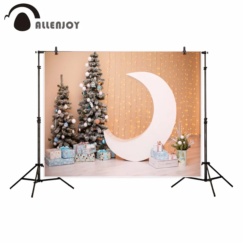 Allenjoy новый год фотография Фон Рождественская елка Луна блестящий подарок