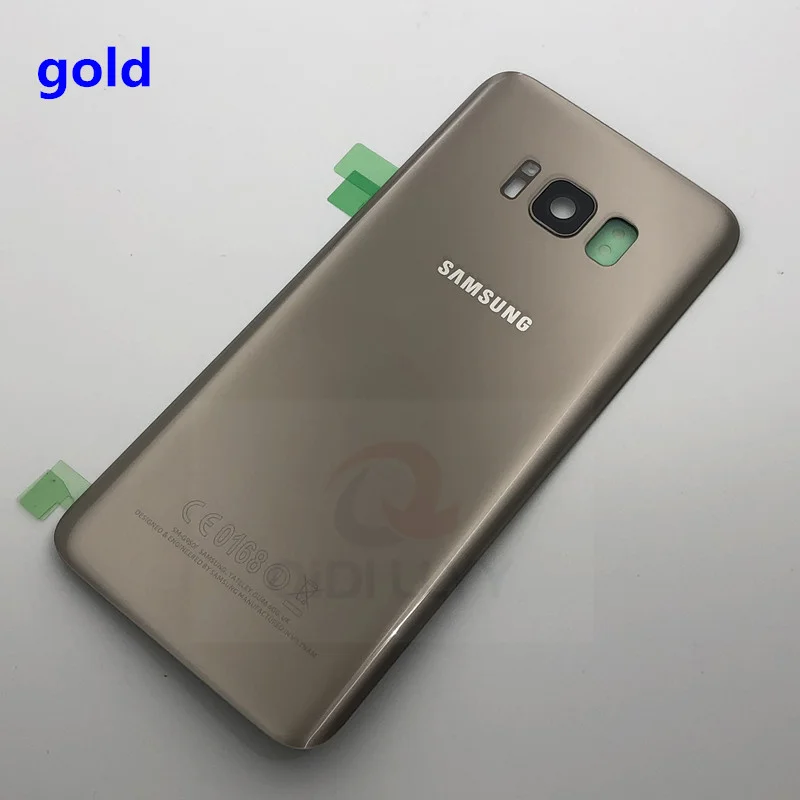 Для SAMSUNG Galaxy S8 G950F S8 Plus G955F стеклянная крышка для аккумулятора задняя дверь корпус для SAMSUNG S8 оригинальная Задняя стеклянная крышка