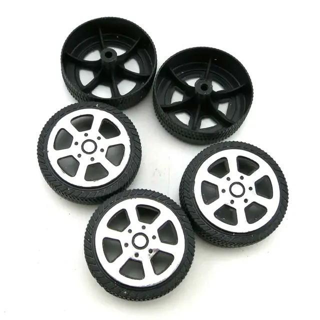 Plastic small wheel 30mm multi size assembled toy model wheel DIY small