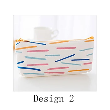 Милая сумка для карандашей из парусины в лесном стиле, вместительная косметичка для студентов и детей, чехол для карандашей, подарочные канцелярские принадлежности, школьные принадлежности - Цвет: Design 2