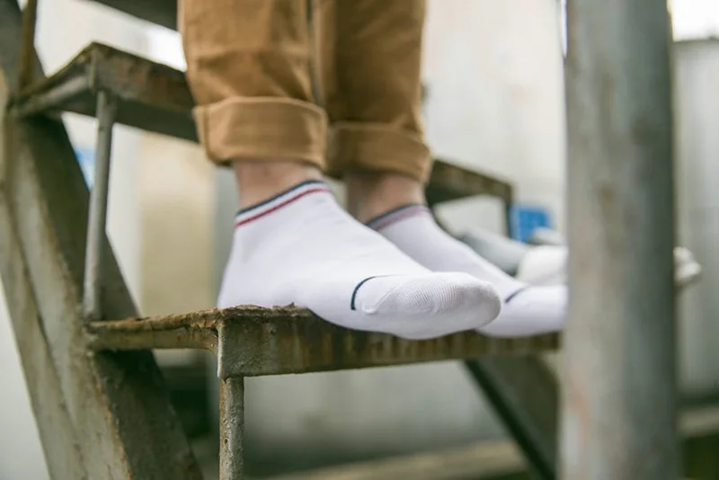 5 пар мужских носков хлопковые модные повседневные короткие носки в полоску Летние удобные дышащие дезодорирующие мужские носки для взрослых