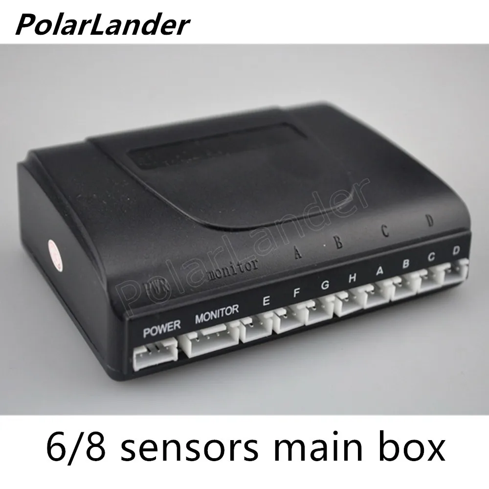 

PolarLander Car Parking Sensor Assistance Reverse Backup Radar System 6/8 sensors main box high quality