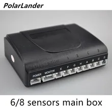 PolarLander Car Parking Sensor Assistance Reverse Backup Radar System 6/8 sensors main box high quality