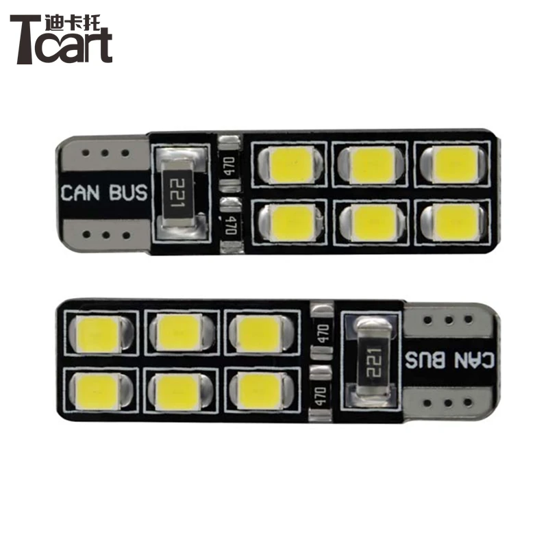 Купить tcart 4xled шины canbus 5730 Лампа T10 2835 Chip 12smd на Great ...