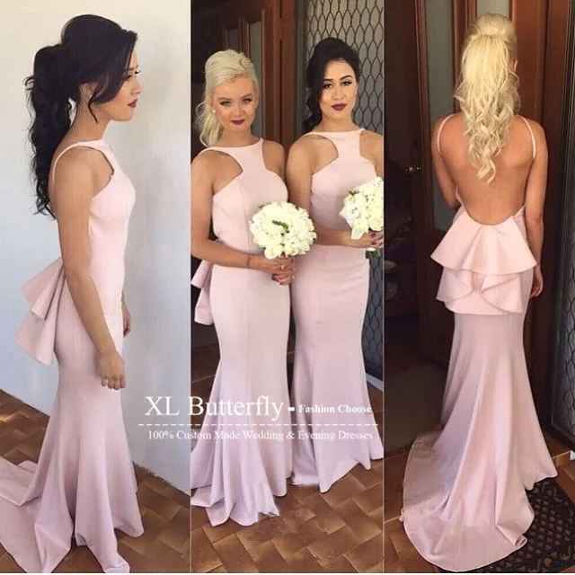 Sparkly Blush Pink Bridesmaid Dresses 2016 Halter Neck Y Long Sparkly Blush Pink Bridesmaid Dresses 2016 Halter Neck Y Long Maid Of Honor Women In From