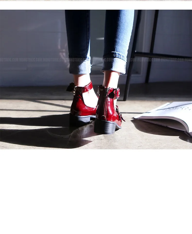 Женские туфли на плоской подошве с острым носком повседневные классические бордовые женские лоферы на плоской подошве из лакированной кожи с острым носком и бантиком