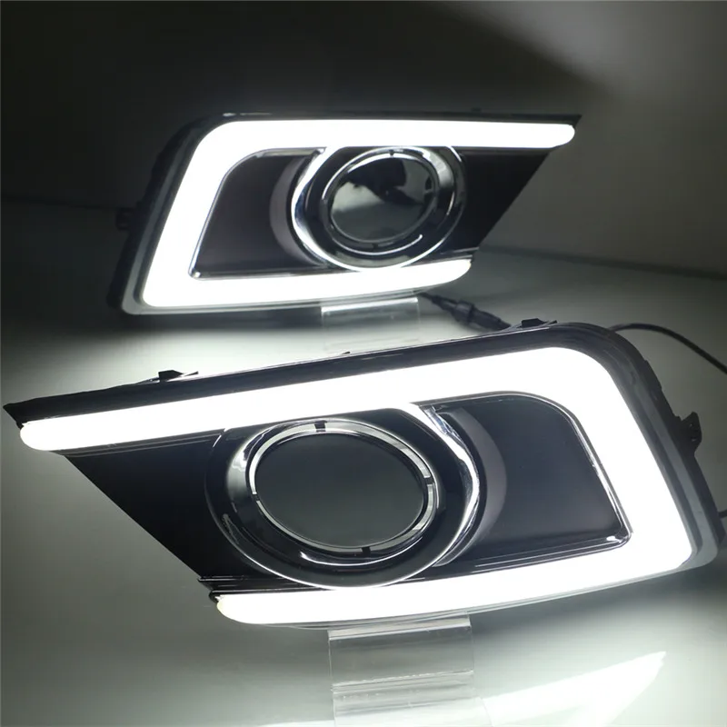 LED daytime running lights for Nissan Sentra 2016 2017 Sylphy front fog
