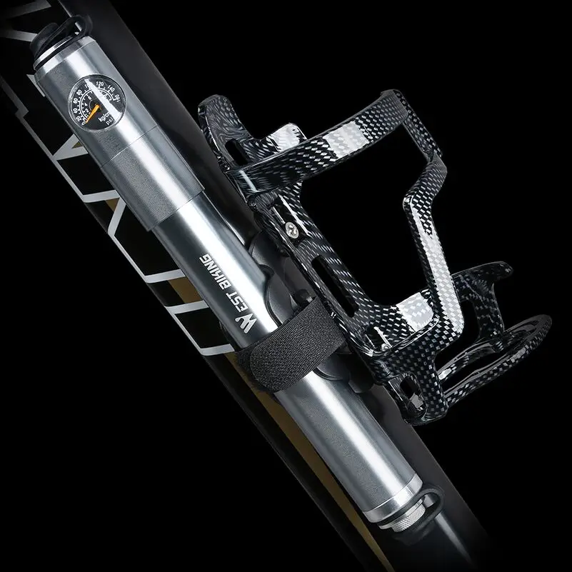 WEST BIKING мини велосипедный ручной насос с манометром 160 фунтов/кв. дюйм алюминиевый сплав воздушный насос для шин клапан Presta Schrader велосипедный насос