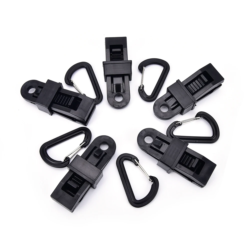 5PCS Multi Function Awing Tent Rope Clip Tarp Tent Clips Snap Outdoor
