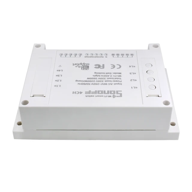 Sonoff 4CH Wireless Multi-channel WIFI Switch Independent Remote Control For Smart House Home Automation Module Controller 220V