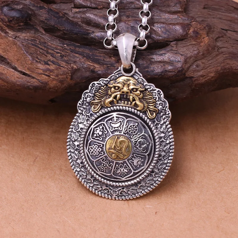 Factory Wholesale S925 Sterling Silver Jewelry Vintage Thai Silver Gossip Brand Fashion Male