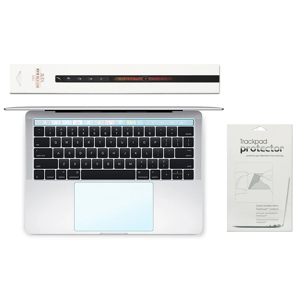 Для нового Macbook Pro 1" 15" выпуска на Touch Bar+ Touch Pad протектор 2In1 Touch Bar и протекторы тачпада с