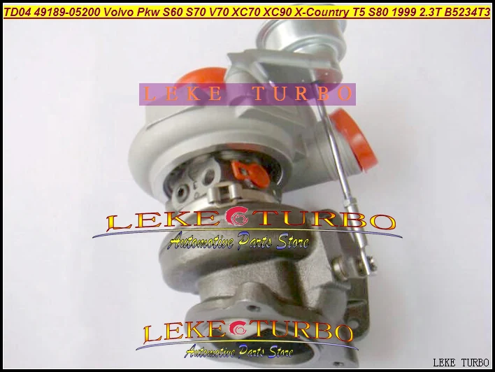 TD04 TD04HL-13T-8 49189-05200 49189-05210 8602395 8601691 Turbo Turbocharger For VOLVO PKW S60 S70 V70 XC70 XC90 X-Country T5 S80 2.3T B5234T3 2.3L (1)