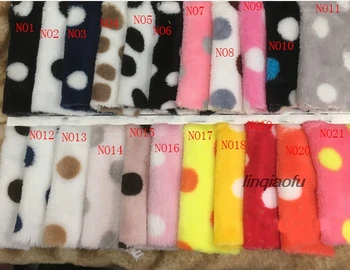 

Double-sided flannel printed dots, home clothes, pajamas, plush fabric