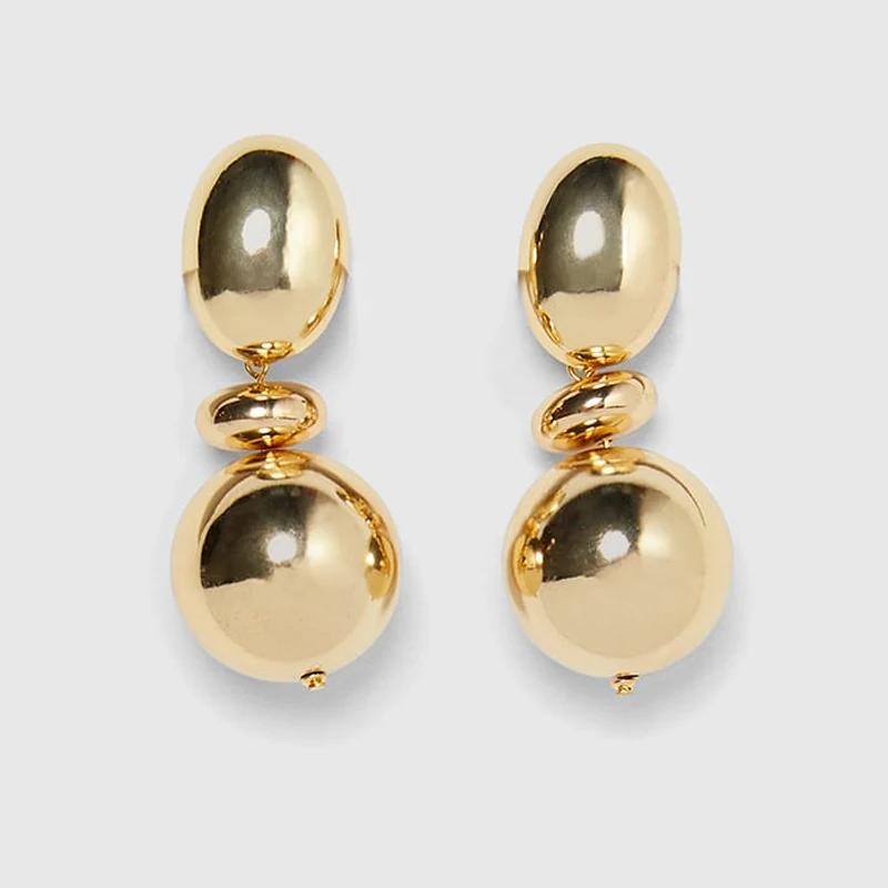 Girlgo 25 дизайнерских сережек ZA из смолы для женщин, трендовые длинные серьги-капли с кристаллами, прозрачные сережки, макси вечерние ювелирные изделия - Окраска металла: gold 5