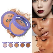 2019 Natural Face Powder Mineral Foundations Oil-control Brighten Concealer Whitening Makeup Pressed Powder