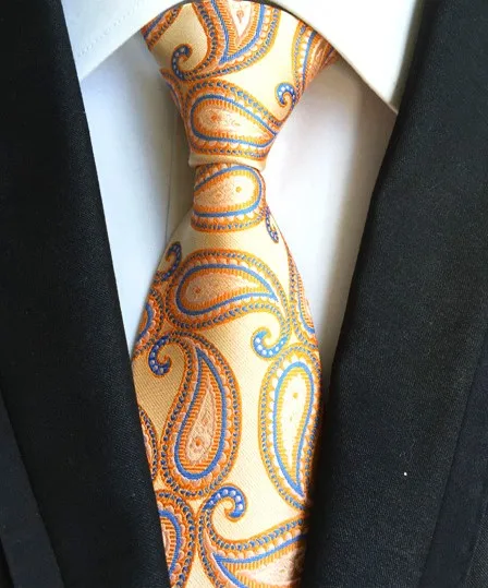 Модный классический мужской галстук в клетку, Полосатый жаккардовый Шелковый галстук, деловой формальный свадебный галстук 8 см, 1200 игл - Цвет: Y-112
