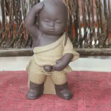 Китайский чай ПЭТ кунг-фу маленький монах фиолетовый; песок чай для домашних животных аксессуары желтый