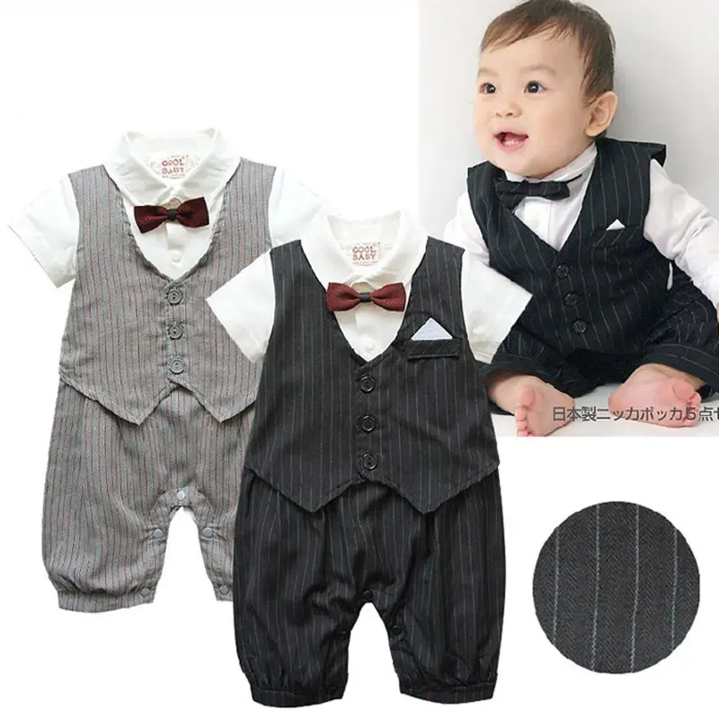 baby boy special occasion romper