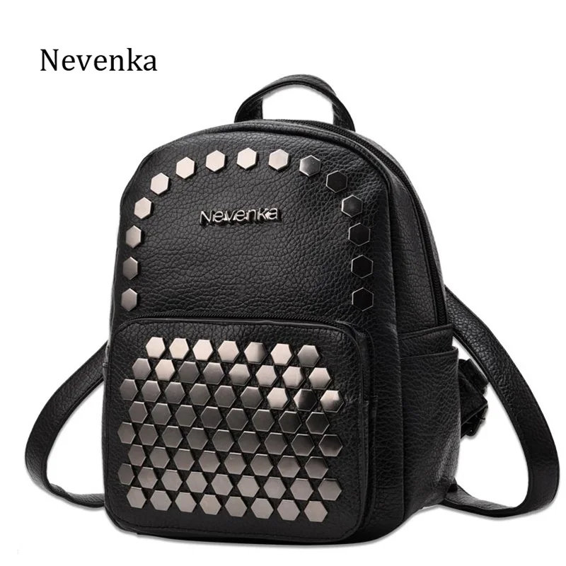 

Nevenka Mini Backpack Purse Girls Rivet Backpacks Ladies Small Backpacks Female Fashion School Bag Zipper Bags for Women 2019