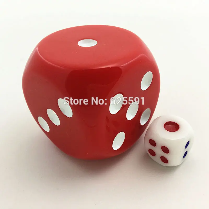 40mm Big dice Multi Colored Plastic Big Size Dices Funny Toys