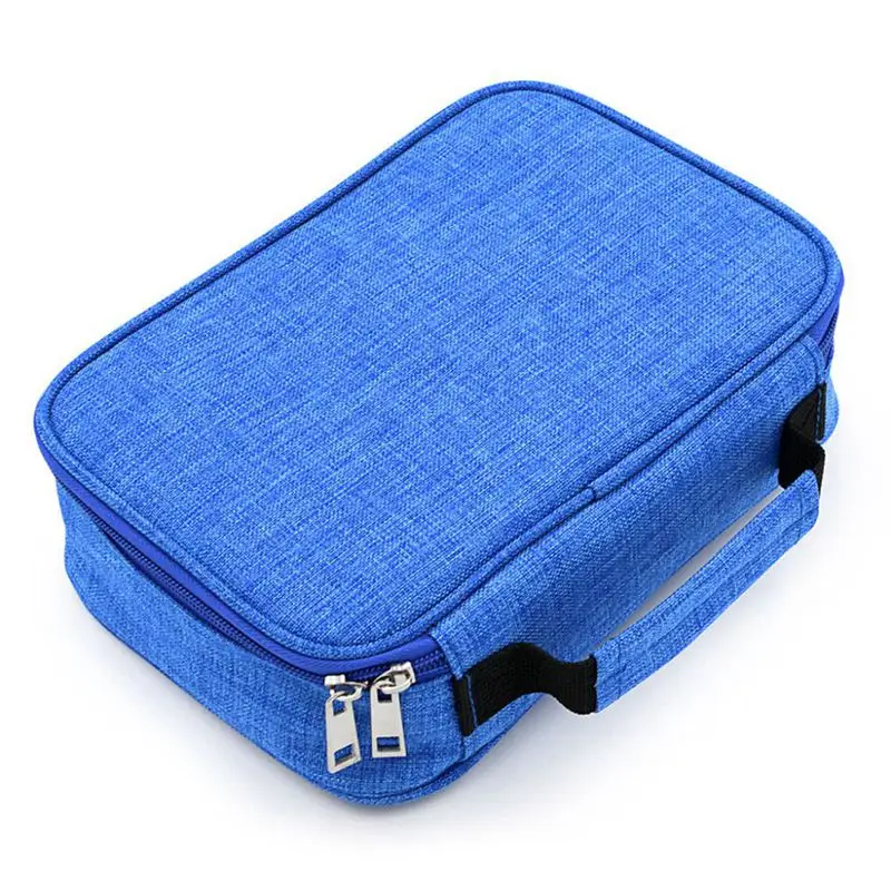 Blue 72 держателя для ручек, цветной чехол для карандашей, для школы, многофункциональный, вместительный, на молнии, сумка для карандашей, для студентов, товары для рукоделия - Цвет: Blue