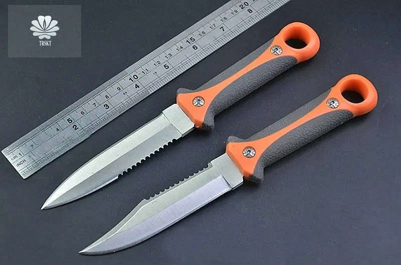 VOLTRON شارب شفرة مثبتة سكين صيد رمادي التيتانيوم التخييم بقاء سكينة تكتيكية الغوص المظليين نصف الأسنان جيب VOLTRON شارب شفرة مثبتة سكين صيد رمادي التيتانيوم التخييم بقاء سكينة تكتيكية الغوص المظليين نصف الأسنان جيب