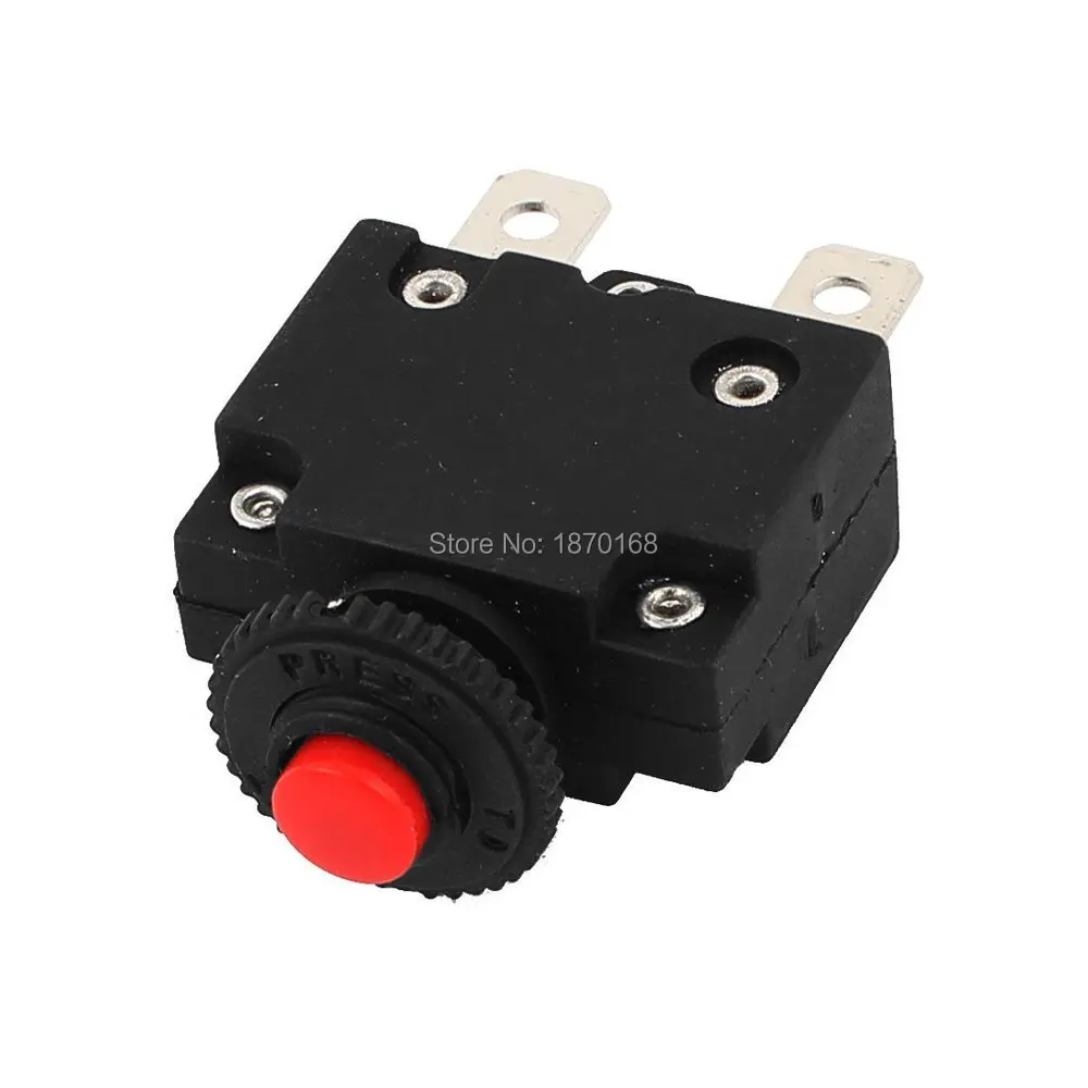 AC 125/250V 10A dell'interruttore di risistemazione del pulsante del protettore di sovraccarico termico