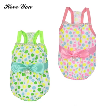 

Heve You Polka Dot Dog Dresses for Small Dogs Pet Dress Yorkie Princess Dog Lattice Ladies Lace Dress With Bowknot Cat Clothing