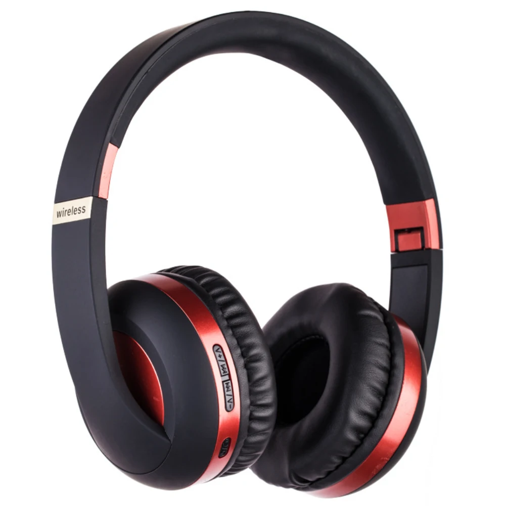 Наушники MH4, активные наушники с шумоподавлением, Беспроводная Bluetooth Музыкальная гарнитура с микрофоном для IPHONE XIAO MI - Цвет: Красный