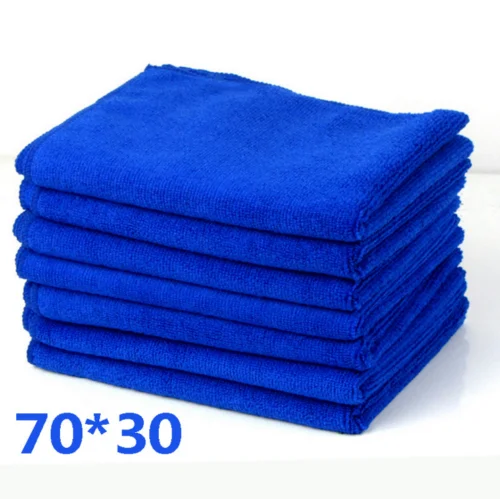 Solid Blue Microfiber Car Wash Towel Soft Cleaning Auto Car Care Detailing Cloths Wash Towel Duste New Hot Sale On Stock