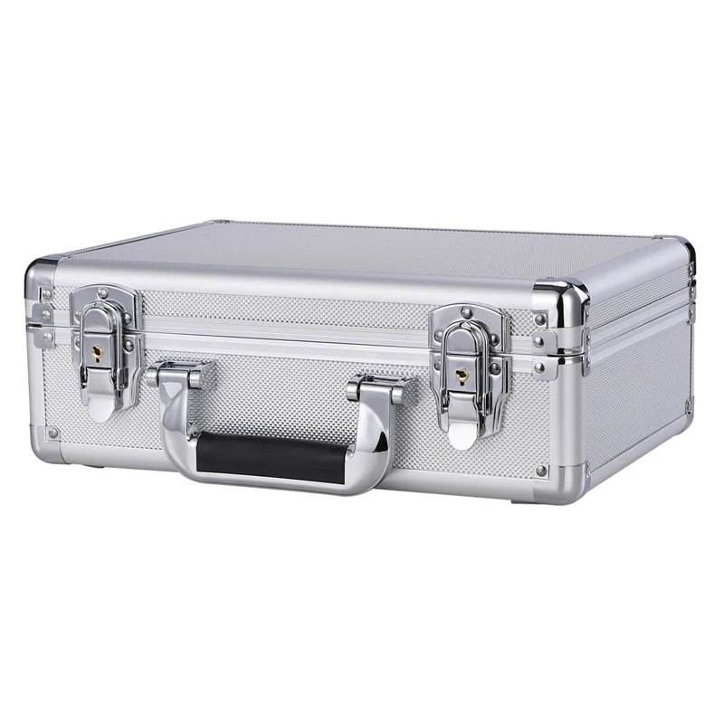 

well made durable Aluminium Flight Carry Case Bronze Camera Tool briefcase Travel Camera Storage Box with sponge
