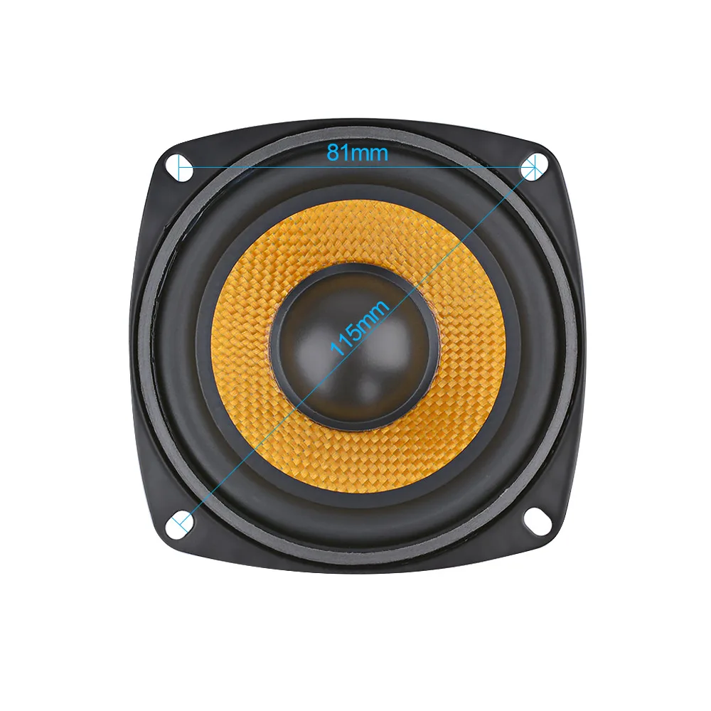 AIYIMA 1Pc 4Inch Audio Portable Speaker 4 Ohm 15W Bass Speaker DIY Professional Multimedia Subwoofer Speakers For Sound System