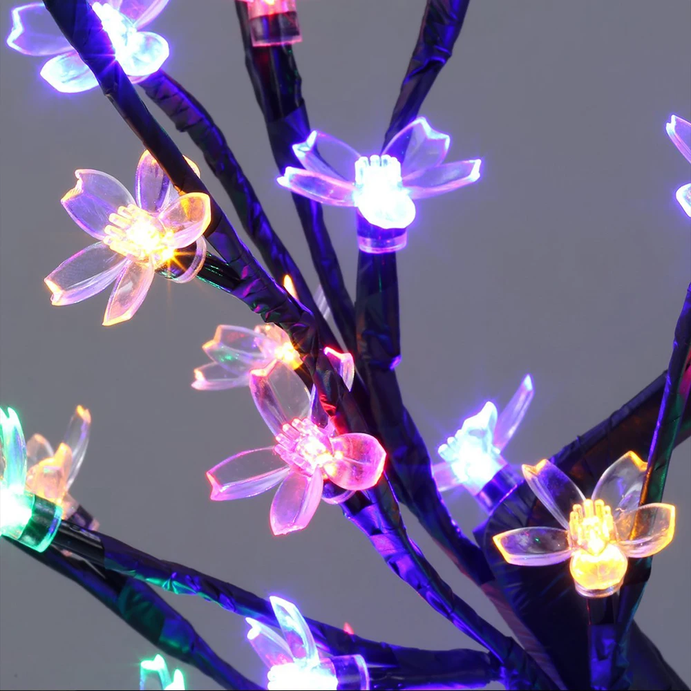 New 48 leds Cherry Blossom Desk Top Bonsai Tree Light white 0.45M Black Branches Festival Home Party Wedding Indoor Decoration New 48 leds Cherry Blossom Desk Top Bonsai Tree Light white 0.45M Black Branches Festival Home Party Wedding Indoor Decoration
