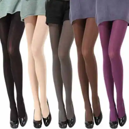 

New 8 Colors Women's Spring Autumn Footed Opaque Tights Pantyhose Tights