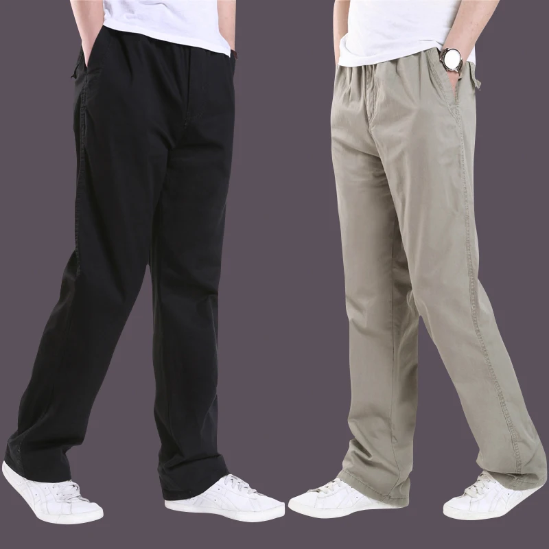 

New arrival Spring and summer 100% cotton casual loose trousers fashion men's fat large plus size L XL XXL 3XL 4XL 5XL 6XL