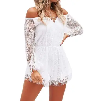 

Sexy Overall Summer 2019 Tighter With Womens Jumpsuit Summer Women's Top Jumpsuit Party Langarm Outfits Holiday Mini Playsui