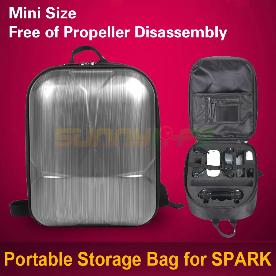 

Mini Hardshell Backpack Waterproof Protective Shoulder Bag Storage Bag for DJI SPARK