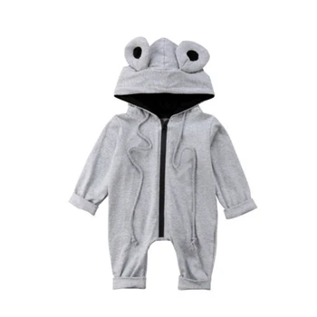 

Newborn Kids Baby Boys Girl 3D Ears Hooded Romper Jumpsuit Toddler Girls Cotton Cartoon Rompers Sunsuit Clothes Overalls Outfit