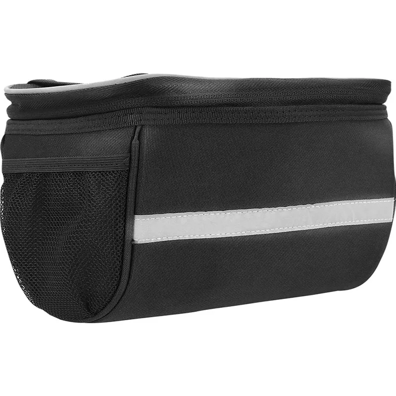 Nuevo bolso de bicicleta suspensión frontal impermeable bolsa de recepción teléfono móvil motocicleta colgante bolsa de pegatina reflectante