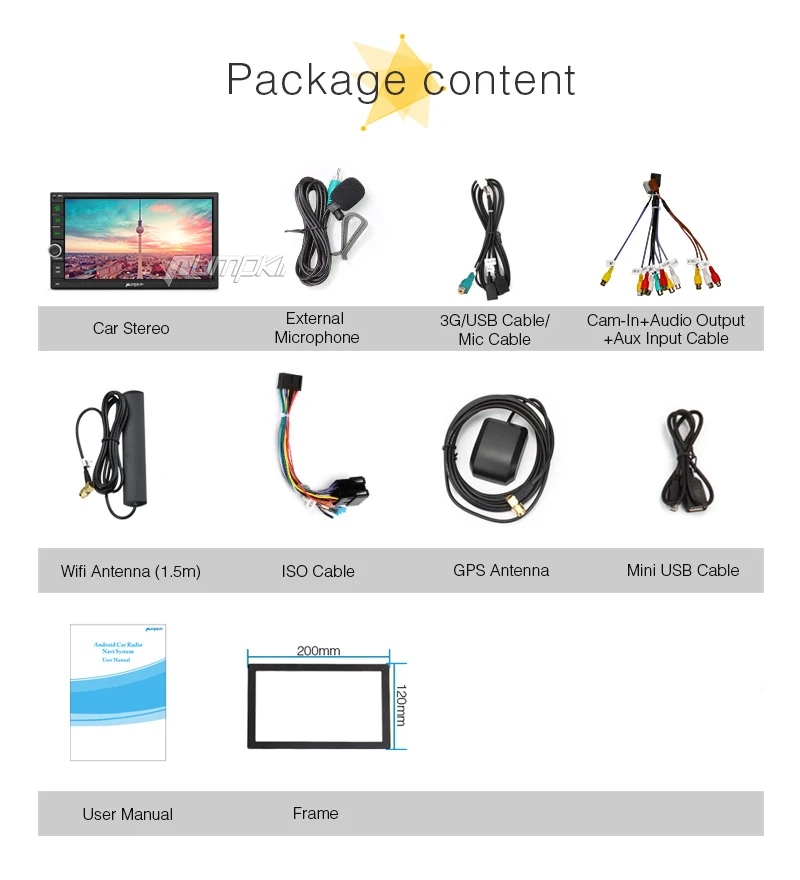 Cheap Pumpkin 2 Din 7