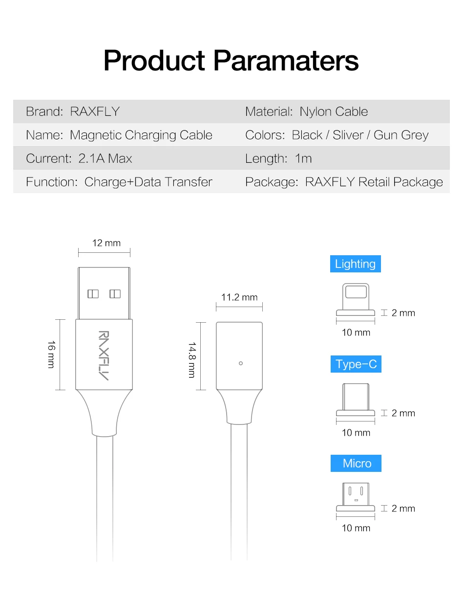 Магнитный кабель RAXFLY Micro usb type-C для huawei P20, Магнитный зарядный usb-кабель для iPhone X XS XR, usb-кабель для зарядки