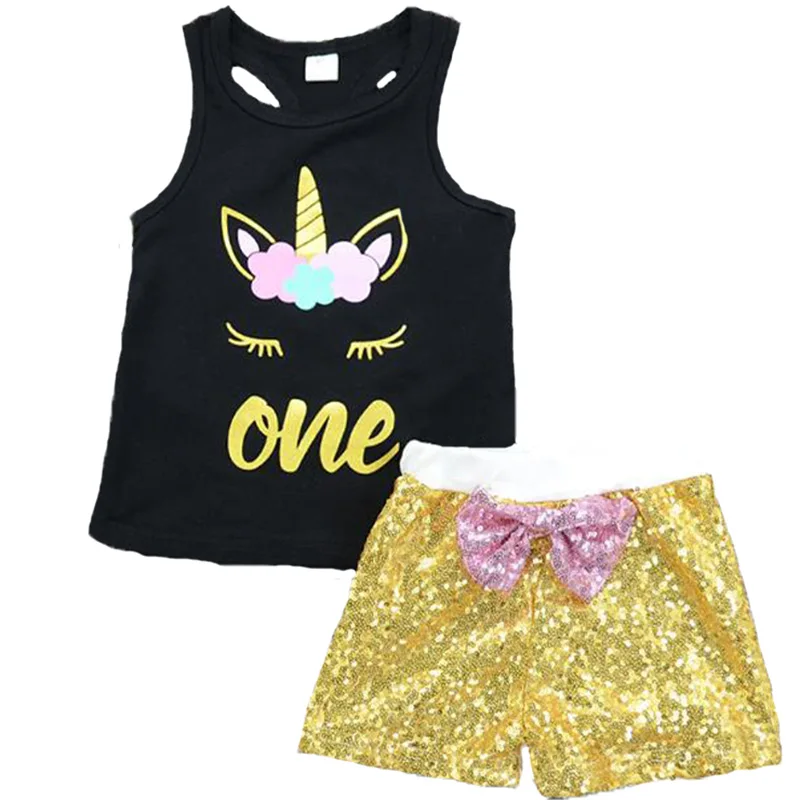 Toddler Boys Clothing Set 1St Birthday Outfits Unicorn Clothes Rainbow