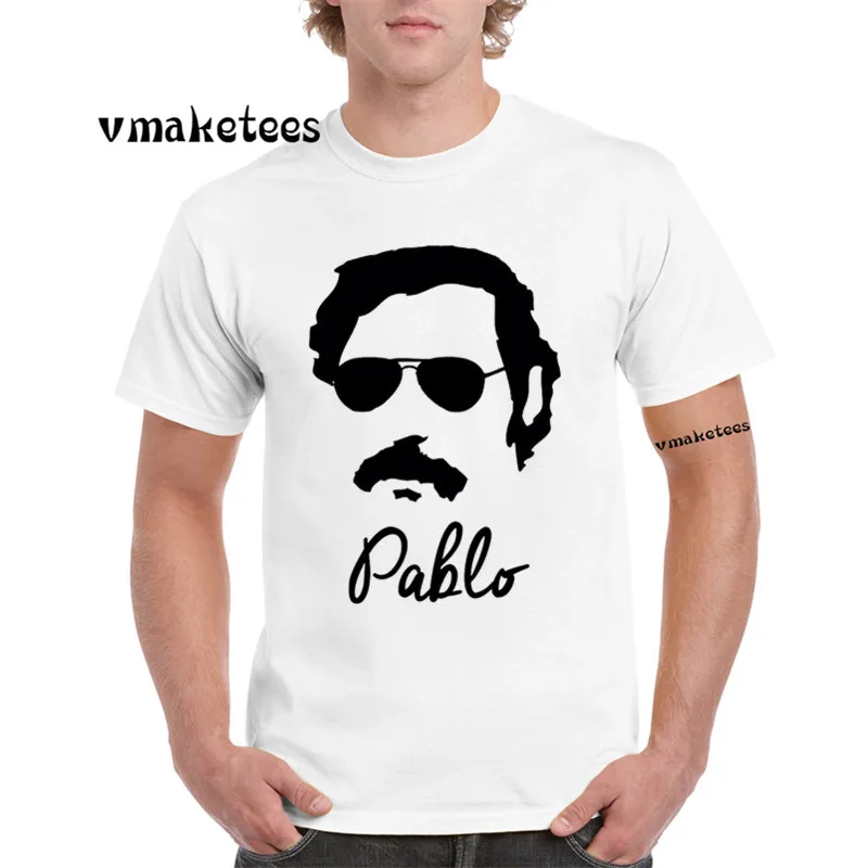 Narcos Pablo Escobar модная футболка с круглым вырезом и короткими рукавами Колумбийская
