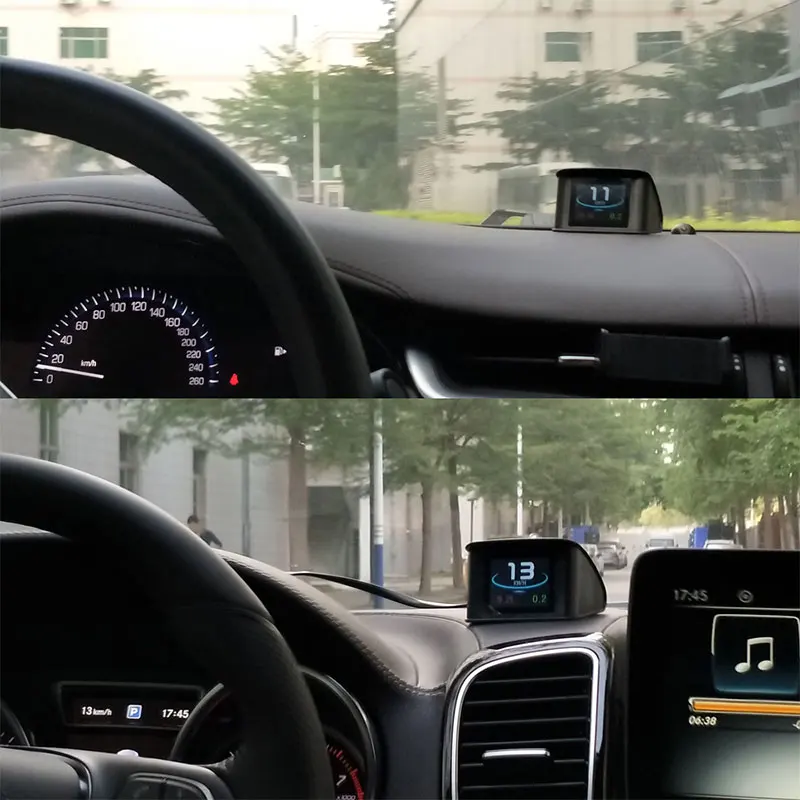 Автомобильный коллиматорный индикатор OBD2 проекции на лобовом стекле автомобиля цифровой спидометр диагностический инструмент P10 HUD