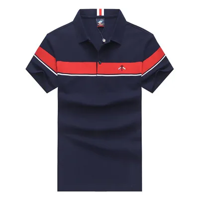Новая мода Tace& Shark Поло рубашка для мужчин брендовые летние одноцветные джинсовые платья-комбинезоны хлопок наивысшего качества slim fit Повседневная Мужская рубашка поло HOMBRE логотип shark - Цвет: 5938-RED