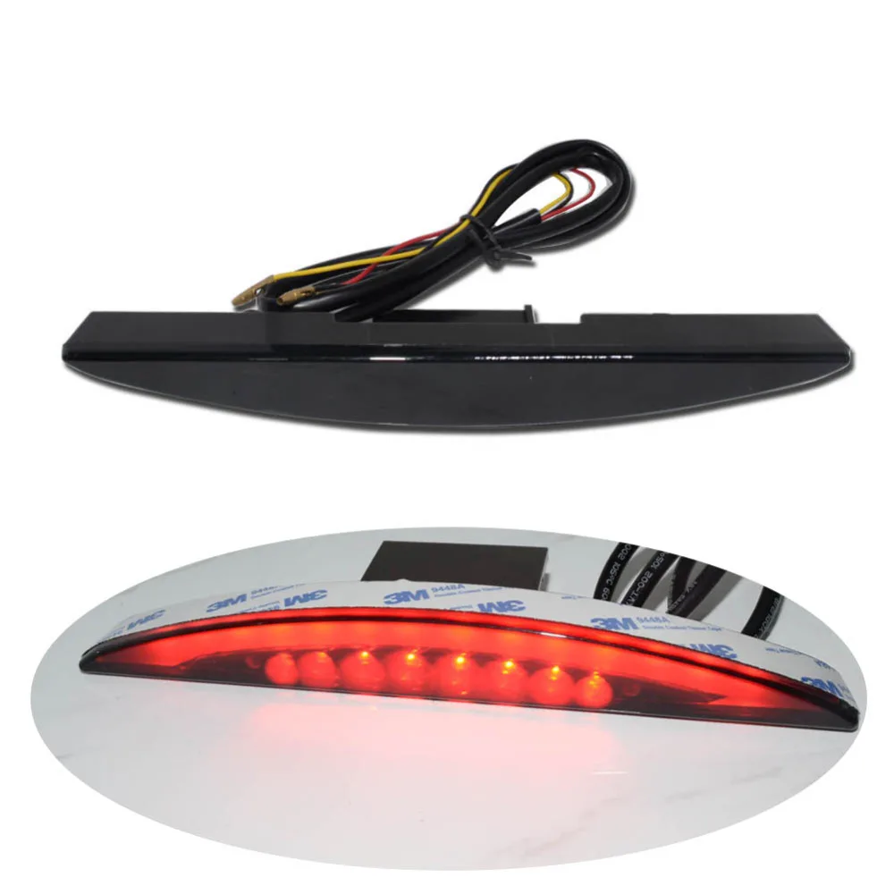 

Motorcycle Lights Rear Fender Edge Red LED Brake Tail light Black Lens For Harley Breakout EFI FXSB CVO Hard 2013 - 2017