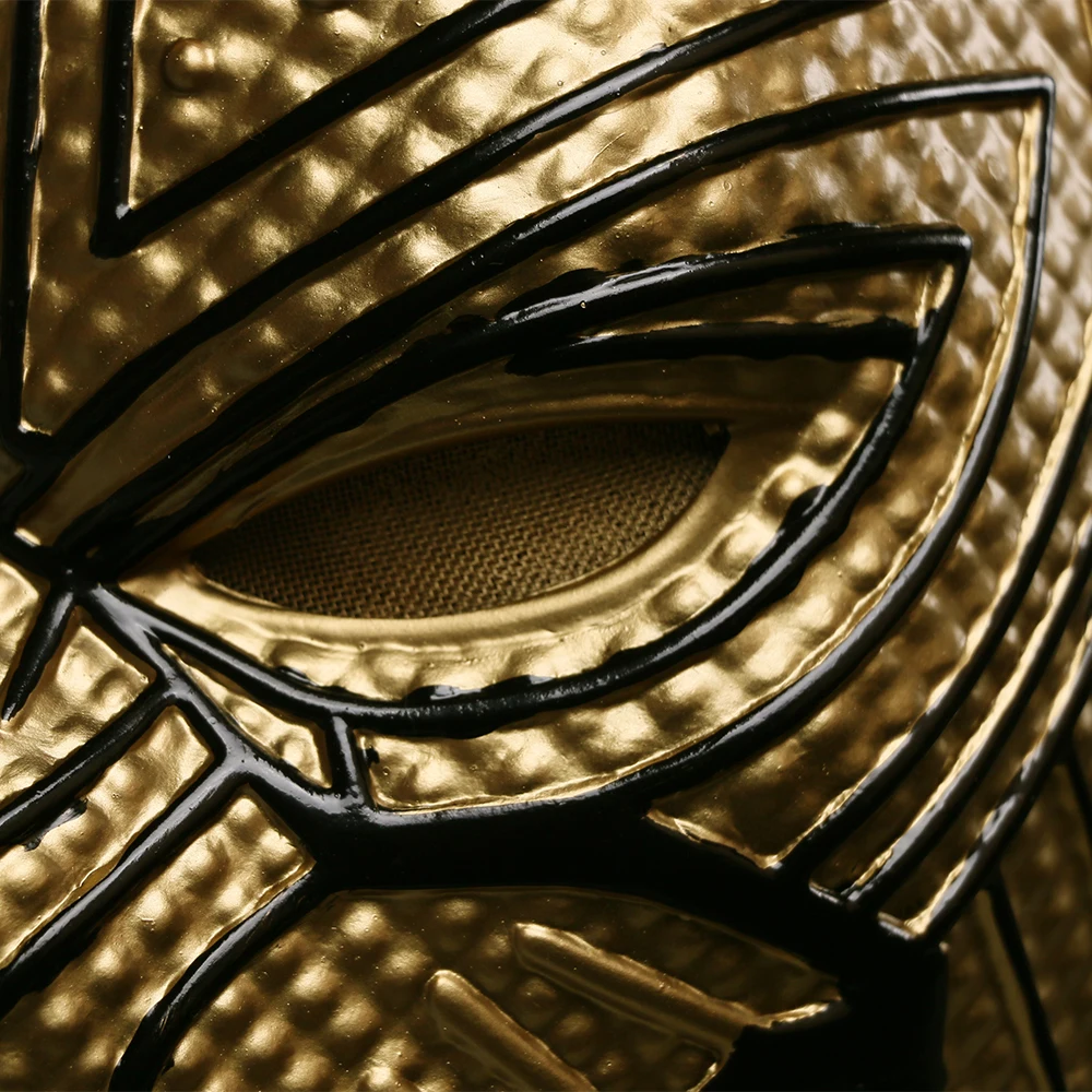 2018 Black Panther Helmet Infinity War Gold Black Panther Superhero Helmet Props (14)