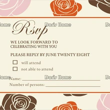 По заказу открытка RSVP с бесплатным конвертом для свадьбы/вечерние, 50 шт./лот, R16